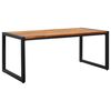 vidaXL Garden Table with U-shaped Legs 180x90x75 cm Solid Acacia Wood