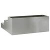 vidaXL Garden Planter Silver 90 x 90 x 35 cm Galvanised Steel