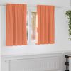 vidaXL Blackout Curtains with Rings 2 pcs Terracotta 140 x 140 cm