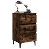 vidaXL Bed Cabinets with Metal Legs 2 pcs Smoked Oak 40x35x69 cm