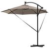 vidaXL Cantilever Banana Parasol Taupe 294 x 294 x 248 cm