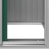 vidaXL Garden Shed Green 126x97.5x177 cm Galvanised Steel