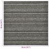 vidaXL Carpet 20 pcs Striped Anthracite 50 x 50 cm 100% Polypropylene