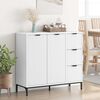 vidaXL Sideboard with Drawer White 89.5 x 33 x 82 cm Engineered Wood