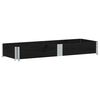 vidaXL Pallet Collar Black 150x50 cm Solid Wood Pine