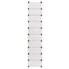 vidaXL Interlocking Shoe Organiser with 10 Compartments White