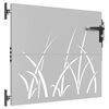 vidaXL Garden Gate 85x100 cm Corten Steel Grass Design