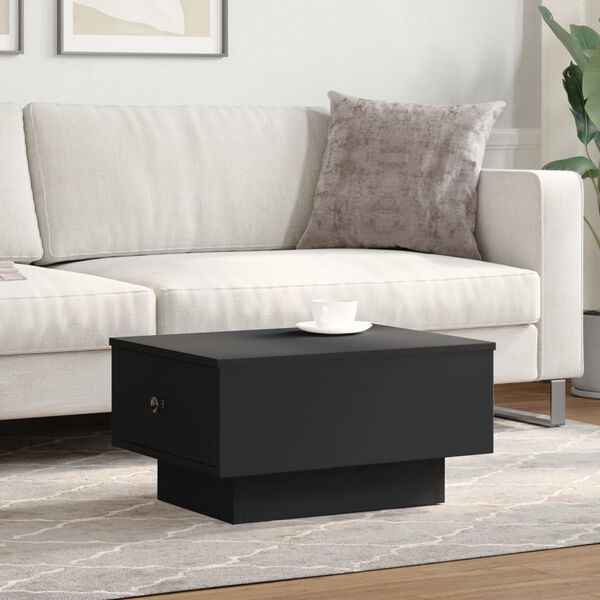 vidaXL Coffee Table Black 60x45x31 cm Engineered Wood
