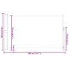 vidaXL Patio Retractable Side Awning 180x300 cm Red