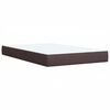 vidaXL Box Spring Bed with Mattress Dark Brown 90x200 cm Fabric