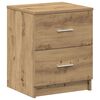 vidaXL Bedside Cabinets 2 pcs with 2 Drawers Artisan Oak 40x36x50 cm