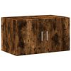 vidaXL Storage Cabinet Smoked Oak 70x42.5x225 cm Engineered Wood