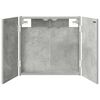 vidaXL Dartboard Cabinet Concrete Grey 56 x 12 x 53.5 cm