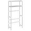 vidaXL 2-Tier Storage Rack over Washing Machine Grey 69x28x143 cm Iron