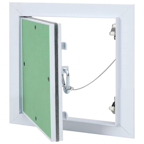 vidaXL Access Panel White 30 x 30 cm Aluminium and Plasterboard