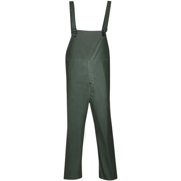 vidaXL Waterproof Heavy-duty 2-piece Rain Suit with Hood Green M