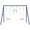 vidaXL Outdoor Swing Set with Swings and Trapeze