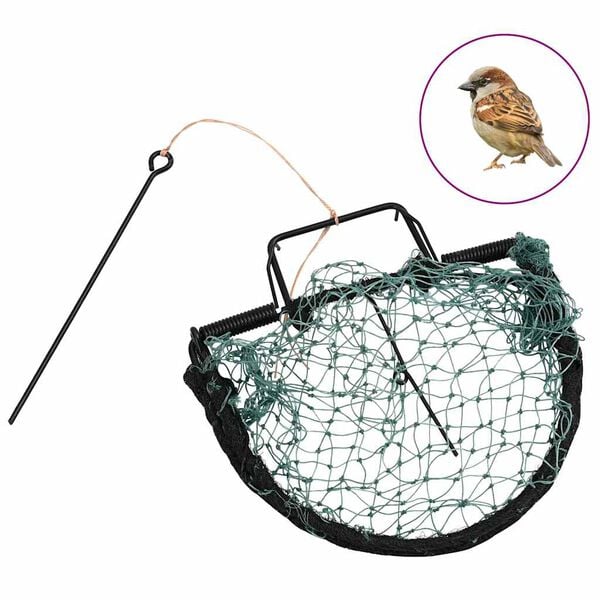 vidaXL Bird Trap Green 20 cm Steel