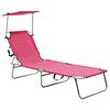 vidaXL Sun Lounger | Pink