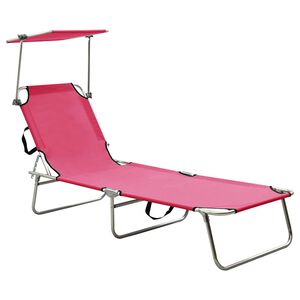 vidaXL Sun Lounger | Pink