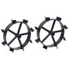 vidaXL Metal Wheels for 6.5 HP Petrol Tiller 2 pcs