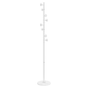 vidaXL Coat Stand White 176 cm Powder-coated Iron
