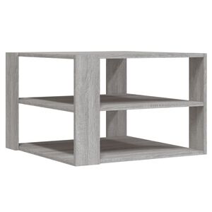 vidaXL Coffee Table Grey Sonoma 58x58x40 cm Engineered Wood