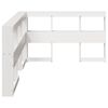 vidaXL Bookcase Headboard L-Shaped White 120 cm Solid Wood Pine