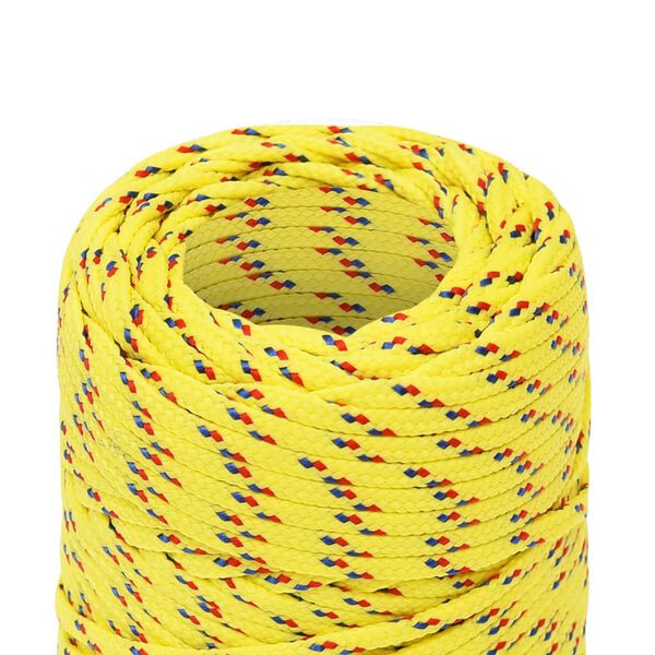vidaXL Boat Rope Yellow 2 mm 250 m Polypropylene