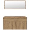 vidaXL 5 Piece Bathroom Furniture Set Artisan Oak Engineered Wood