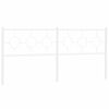 vidaXL Metal Headboard White 193 cm