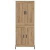 vidaXL Highboard 2 pcs Artisan Oak Engineered Wood