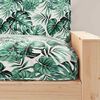 vidaXL Pallet Cushion for suitable for Seat Floral Leaf pattern