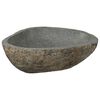 vidaXL Riverstone basin Light Grey 52 x 40 x 15 cm River Stone