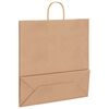 vidaXL Paper Bags 250 pcs with Handles Brown 45x17x48 cm