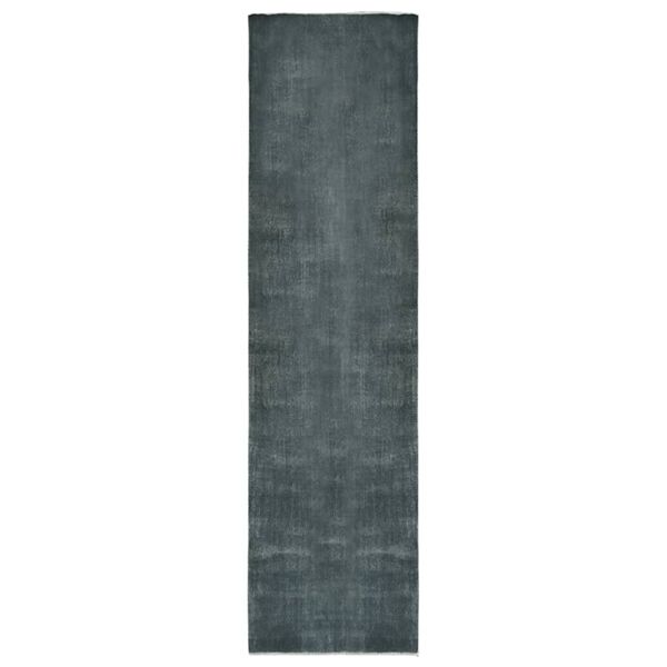 vidaXL Carpet Runner Washable Foldable Grey 100x400 cm Polyester