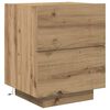vidaXL Bedside Cabinet with Drawer 2 pcs Artisan Oak 45 x 40 x 55 cm