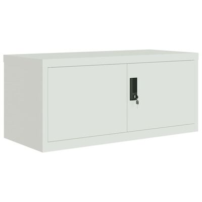 vidaXL File Cabinet Light Grey 90x40x110 cm Steel
