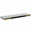 vidaXL Floating Wall Shelves 2 pcs Concrete Grey 80x23.5x3.8 cm MDF