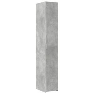 vidaXL Highboard Concrete Grey 30x42,5x185 cm Engineered Wood