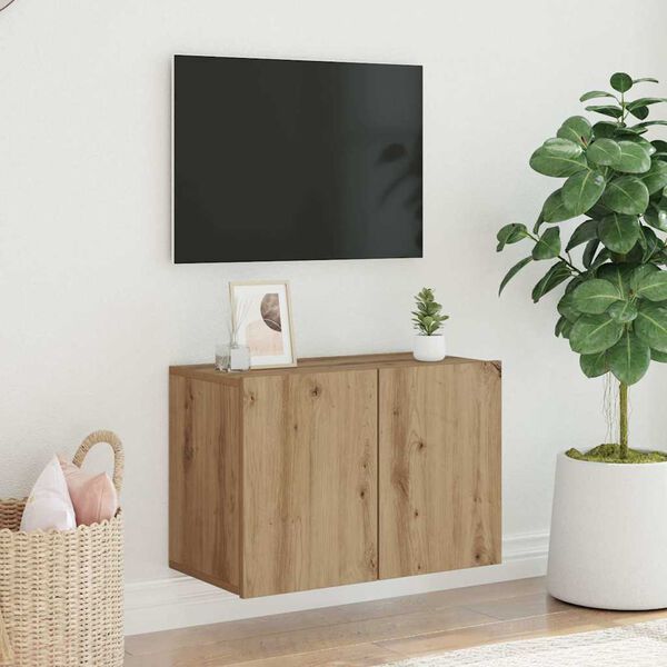 vidaXL TV Cabinet Wall-mounted Artisian Oak 60x30x41 cm