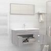 vidaXL 2 Piece Bathroom Furniture Set Grey Sonoma Engineered Wood