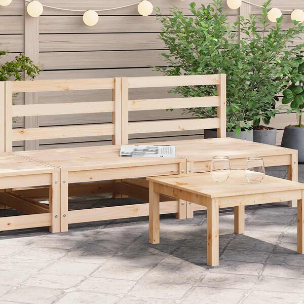 vidaXL Garden Middle Sofa Solid Wood Pine