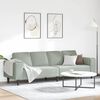 vidaXL Sofa Set Light grey Velvet