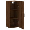 vidaXL Wall Mounted Cabinet Brown Oak 34.5x34x90 cm