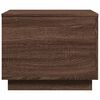 vidaXL Coffee Table with LED Lights Brown Oak 50x50x40 cm