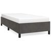 vidaXL Bed Frame without Mattress Dark Grey 90x190 cm Single Velvet