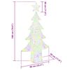 vidaXL Christmas Tree with 240 LEDs Multicolour 180 cm Acrylic