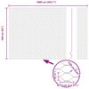 vidaXL Hexagon Fence Grey 1.6 x 10 m Steel