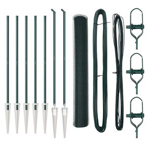 vidaXL Fence Post Green